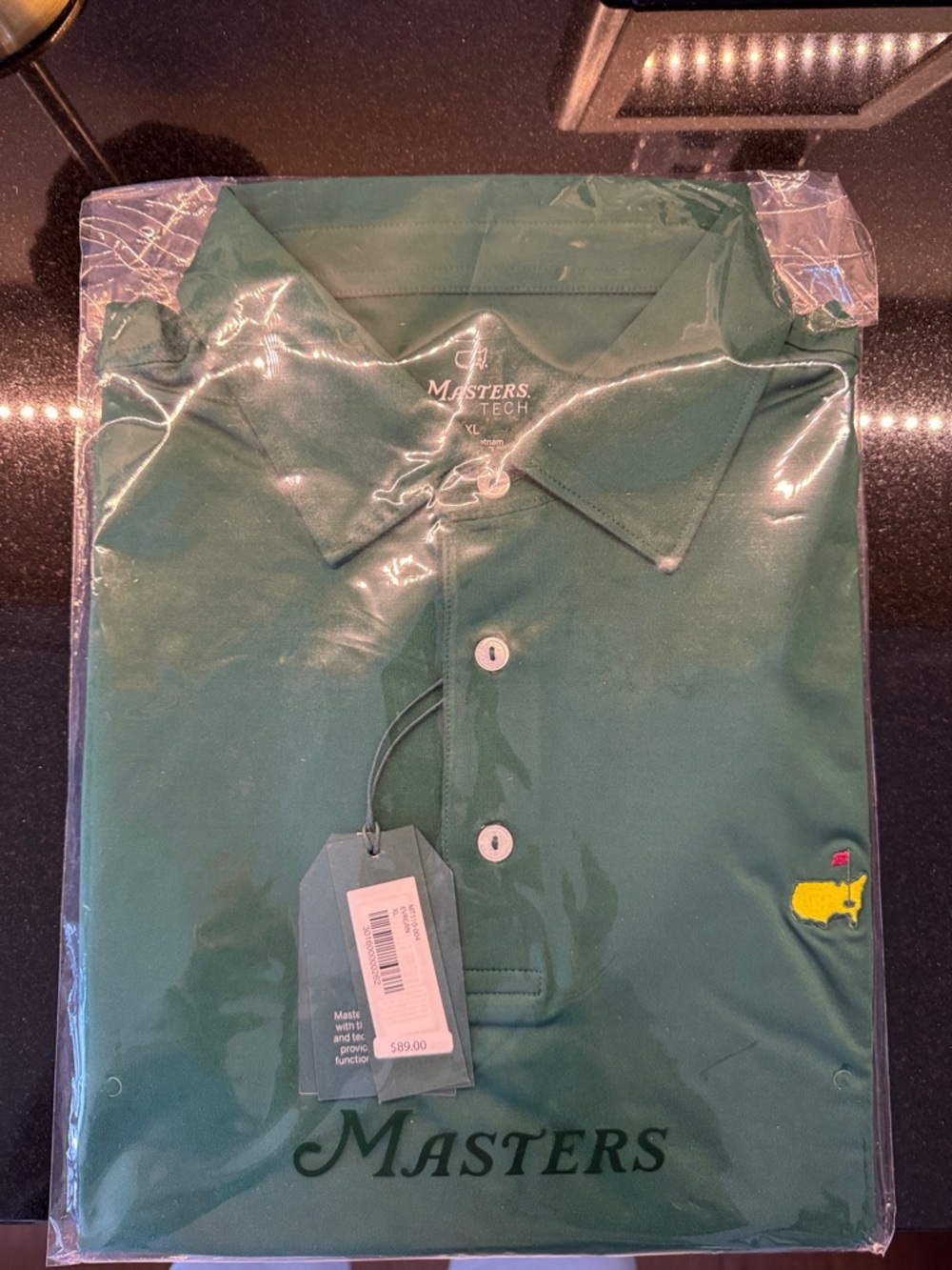 Original 2026 Masters Green Polo with Yellow Embroidered Logo